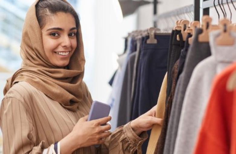 Woman shopping